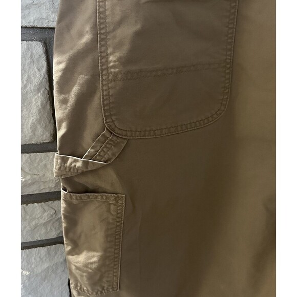 Carhartt Shorts Men’s 46 Beige Rugged Original Fit Carpenter Canvas Workwear - Picture 8 of 8